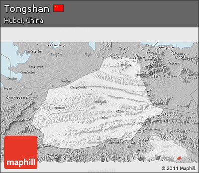 Gray 3D Map of Tongshan