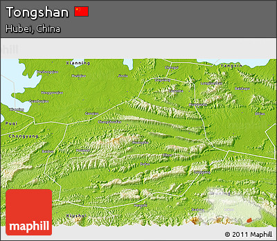 Physical 3D Map of Tongshan