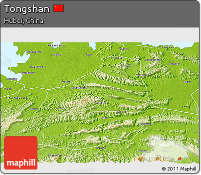 Physical 3D Map of Tongshan