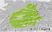 Physical 3D Map of Tongshan, lighten, desaturated