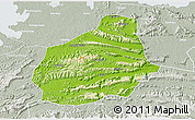 Physical 3D Map of Tongshan, lighten, semi-desaturated