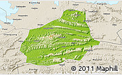 Physical 3D Map of Tongshan, shaded relief outside