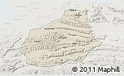 Shaded Relief 3D Map of Tongshan, lighten