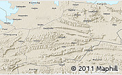 Shaded Relief 3D Map of Tongshan