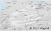 Silver Style 3D Map of Tongshan