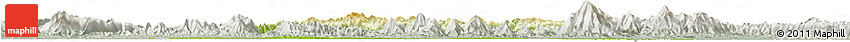 Physical Horizon Map of Tongshan, lighten, semi-desaturated