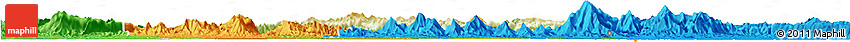 Physical Horizon Map of Tongshan, political outside Physical Horizon Map of Tongshan, political outside