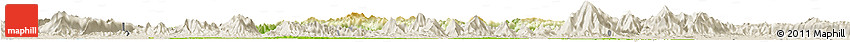 Physical Horizon Map of Tongshan, shaded relief outside
