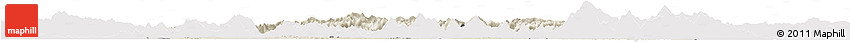 Shaded Relief Horizon Map of Tongshan, cropped outside