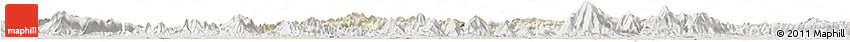 Shaded Relief Horizon Map of Tongshan, lighten, semi-desaturated