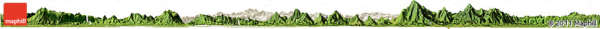 Shaded Relief Horizon Map of Tongshan, satellite outside