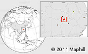 Blank Location Map of Tongshan, highlighted country