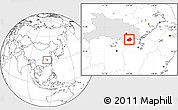 Blank Location Map of Tongshan, highlighted parent region