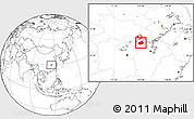 Blank Location Map of Tongshan