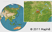 Satellite Location Map of Tongshan