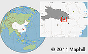 Savanna Style Location Map of Tongshan, highlighted country, highlighted parent region