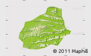 Physical Map of Tongshan, cropped outside