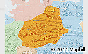Political Map of Tongshan, lighten