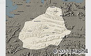 Shaded Relief Map of Tongshan, darken