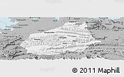 Gray Panoramic Map of Tongshan