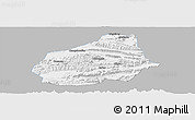 Gray Panoramic Map of Tongshan, single color outside