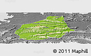 Physical Panoramic Map of Tongshan, desaturated