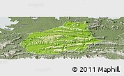 Physical Panoramic Map of Tongshan, semi-desaturated