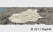 Shaded Relief Panoramic Map of Tongshan, darken