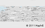 Silver Style Panoramic Map of Tongshan