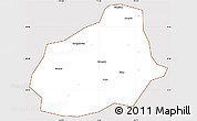 Classic Style Simple Map of Tongshan, cropped outside