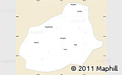 Classic Style Simple Map of Tongshan, single color outside