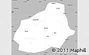Gray Simple Map of Tongshan