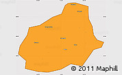 Political Simple Map of Tongshan, cropped outside