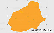 Political Simple Map of Tongshan, single color outside