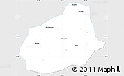 Silver Style Simple Map of Tongshan, single color outside