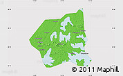 Political Map of Wuchang, cropped outside