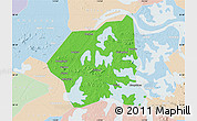 Political Map of Wuchang, lighten