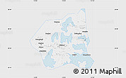 Silver Style Map of Wuchang, single color outside