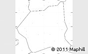 Blank Simple Map of Wuchang, no labels