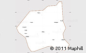Classic Style Simple Map of Wuchang, cropped outside