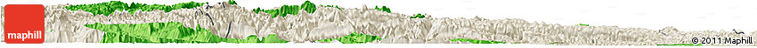 Political Horizon Map of Wufeng, shaded relief outside