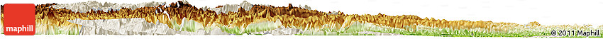 Shaded Relief Horizon Map of Wufeng, physical outside Shaded Relief Horizon Map of Wufeng, physical outside