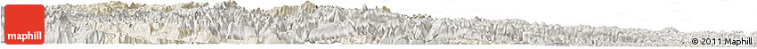 Shaded Relief Horizon Map of Wufeng, semi-desaturated Shaded Relief Horizon Map of Wufeng, semi-desaturated