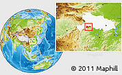 Physical Location Map of Wufeng, highlighted parent region