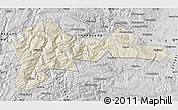 Shaded Relief Map of Wufeng, desaturated