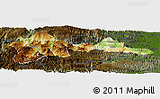 Physical Panoramic Map of Wufeng, darken