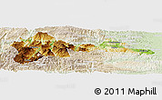 Physical Panoramic Map of Wufeng, lighten
