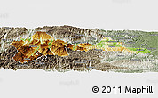 Physical Panoramic Map of Wufeng, semi-desaturated