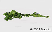 Satellite Panoramic Map of Wufeng, cropped outside