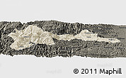 Shaded Relief Panoramic Map of Wufeng, darken